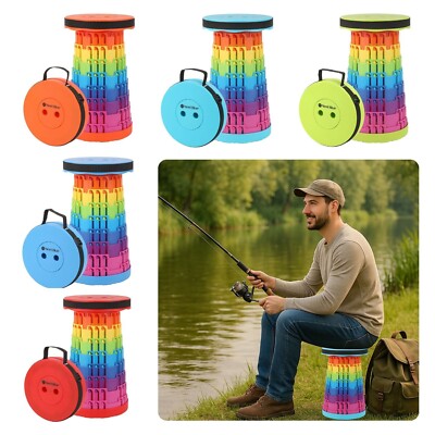 Klapphocker Tragbar Teleskopsitz Camping Angeln Hocker Faltbar Outdoor