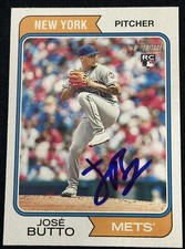 Jose Butto Signed 2023 Topps Heritage #310 Autographed Auto New York Mets Card