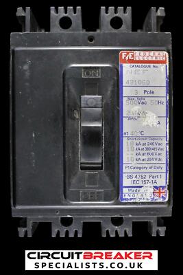 FEDERAL ELECTRIC 60 AMP 18kA DREIPOLIG MCCB NEF 431060
