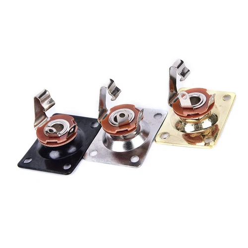 Electric Guitar Rectangle Jack Plate Black Chrome Gold Socket Output for Tele SG