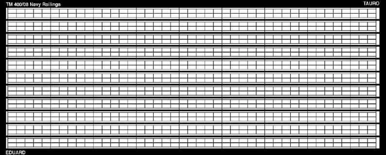 TAURO MODEL TM400/08 BATTAGLIOLE A 2 FILI REGOLARI SCALA 1:400