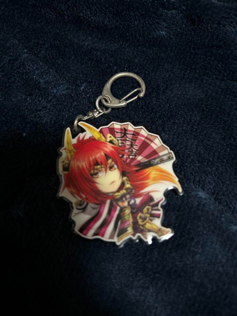 Japanese anime Samurai Warriors 4 acrylic keychain Mitsunari Ishida