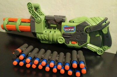 DART ZONE COVERT OPS TOY GUN ADVENTURE  BLASTER motorized commando chain 