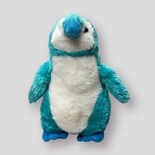 Fiesta Penguin Blue Teal White Plush Stuffed Animal Toy 11” Bird Turquoise Aqua