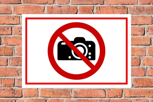 Schild - Fotografieren verboten! - in 4 Größen - S00355-032 - Bild 3 von 5