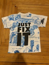 VTG Single Stitch All Over Print T Shirt Home Improvement Just Fix It Men s L