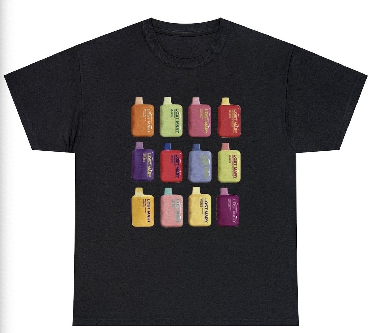 Lost Mary Vape T Shirt Funny Vaping Smoking Lover Joke Graphic