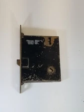 ANTIQUE IRON DOOR LOCK PLATE 5 1/4 X 7/8