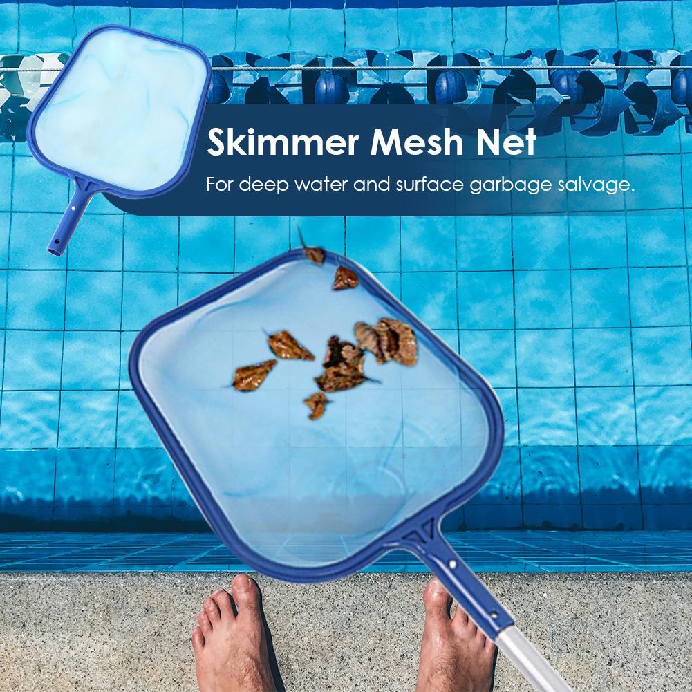 Fish Pond Skimmer Net Swimming Pool Cleaning Leaf Skimmer Mesh Frame