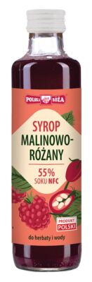 Himbeer- und Rosensirup 250 ml POLISH ROSE
