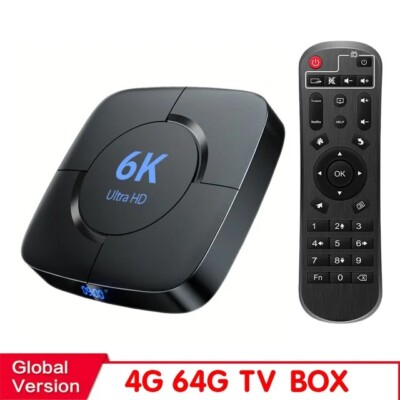 Android 12 4G + 64G H96 Max Smart TV Box 8K HD HDMI Wifi Media Player Bluetooth UK