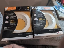 (2) pack Halo 5" White Baffle Trim ML56 Series 593WB 625-1762