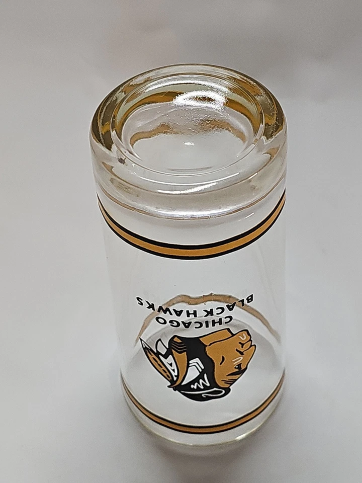 Vidrio Chicago Black Hawks Indian Head 12 oz de colección envío rápido el mismo día bonito  Foto 4 de 4
