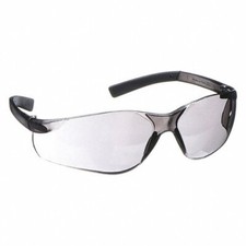 Safety Glasses: Wraparound Frame, Frameless, Gray, Gray, Gray, M Eyewear Size, U