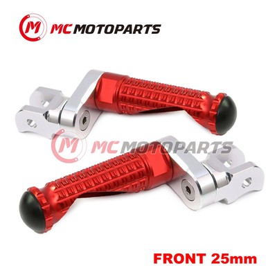 RED MPRO 25mm Extension Front Footpegs For Honda CBF600S PC43 08-14 13 12 11 10