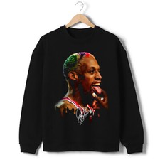 Felpa Dennis Rodman Tongue Out Rodzilla Hollywood anni 90 design vintage felpa