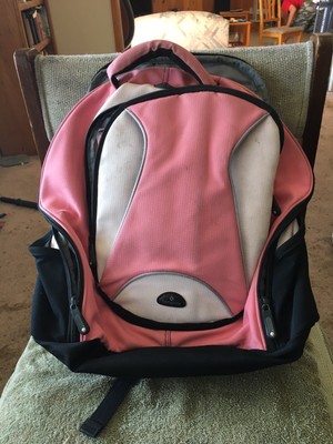 samsonite pink backpack