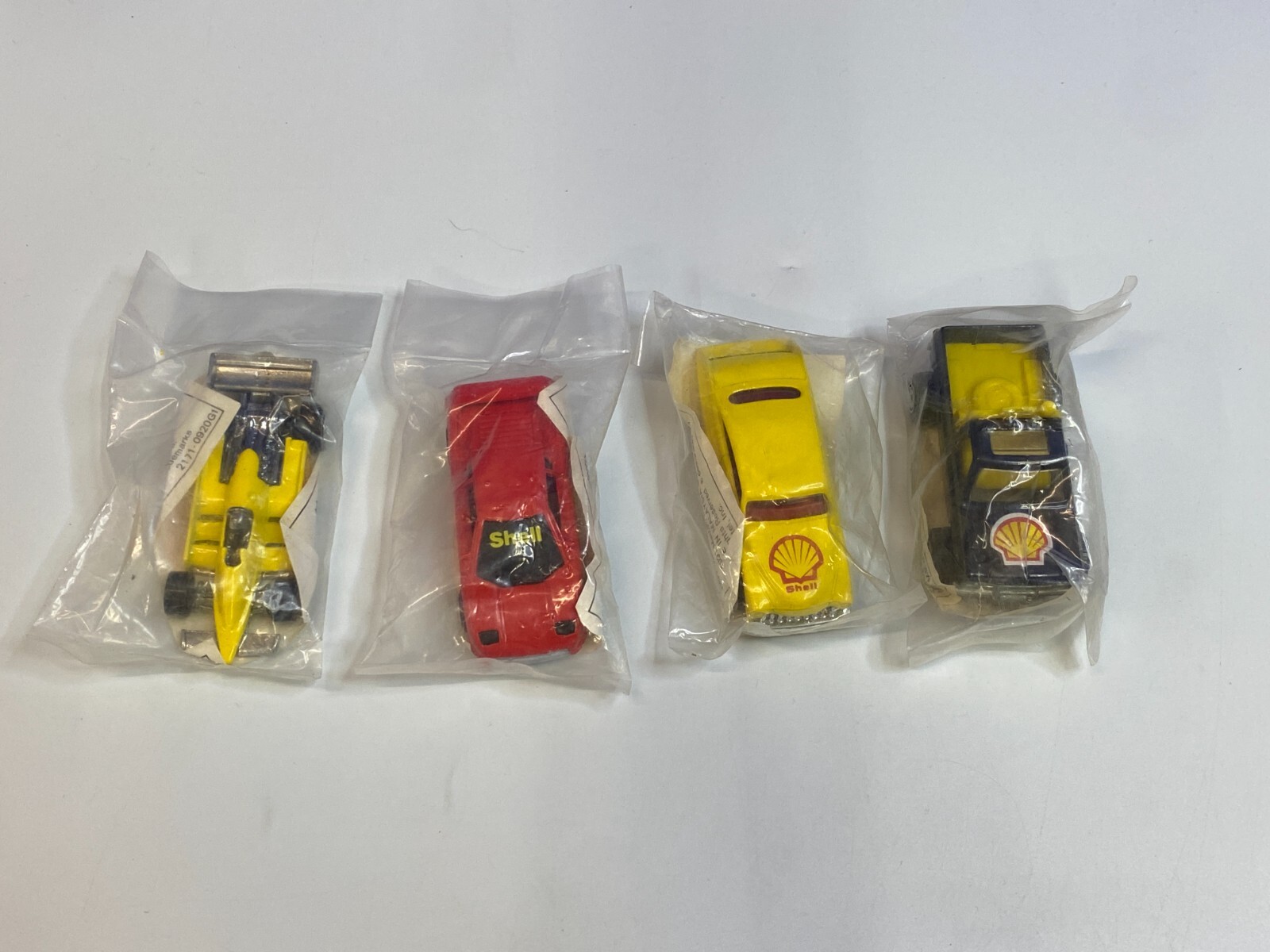 1994 Hot Wheels Shell Promo Cars Set of 4 Sealed Bags Excellent Condition