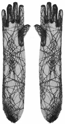 19 Inch Extra Long Black Pvc Spandex Wetlook Gloves Party Fun Costume Fancy Club - Foto 14