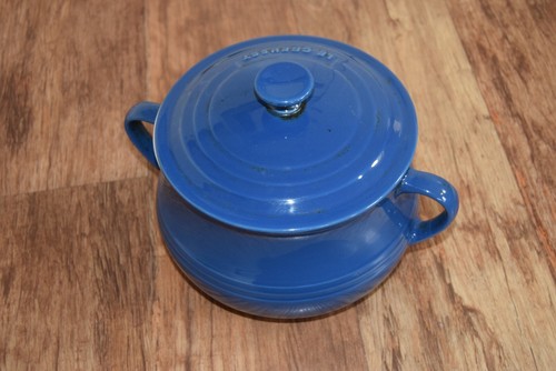 Vintage Le Creuset French Bean Pot Stockpot Ceramic Casserole Stoneware Cassis - Picture 3 of 12