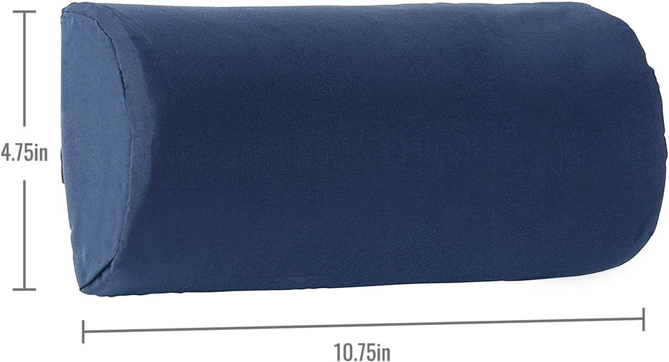 Lumbar Roll Back Support Cushion Pillow, HalfMoon Size, Navy eBay