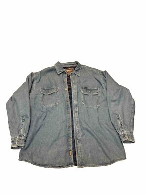 Men's Levi Strauss Denim Flannel Fleece Lined Jean Jacket/Shirt
