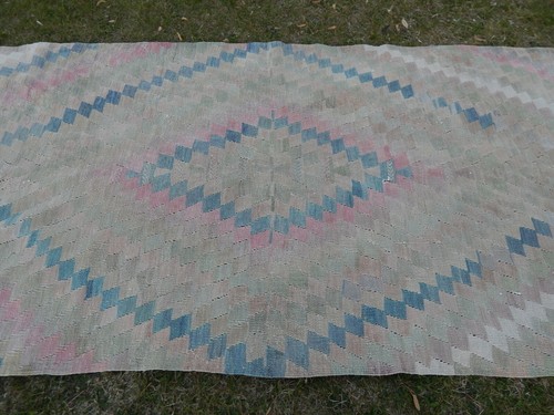 Long Anatolian Turkish Antalya Kilim Runner, Area Rug Runner Carpet 49''x118'' - Picture 5 of 12