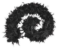 Black Feather Boa 80g Budget Costume Accessory