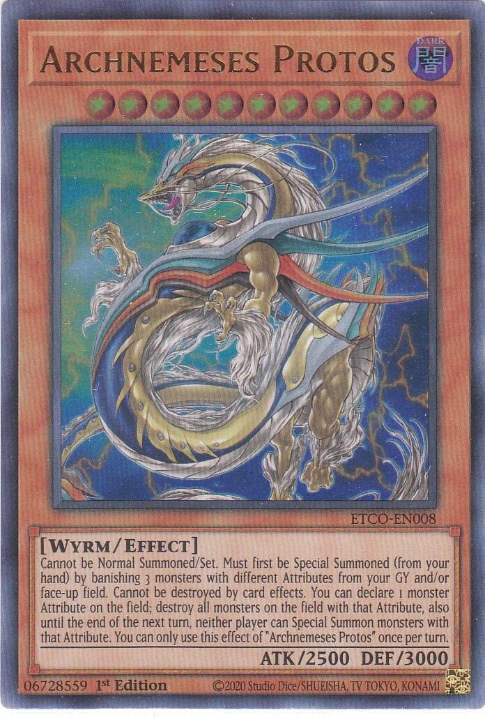 Yugioh ETCO-EN008 Archnemeses Protos – Ultra Rare 1st Edition