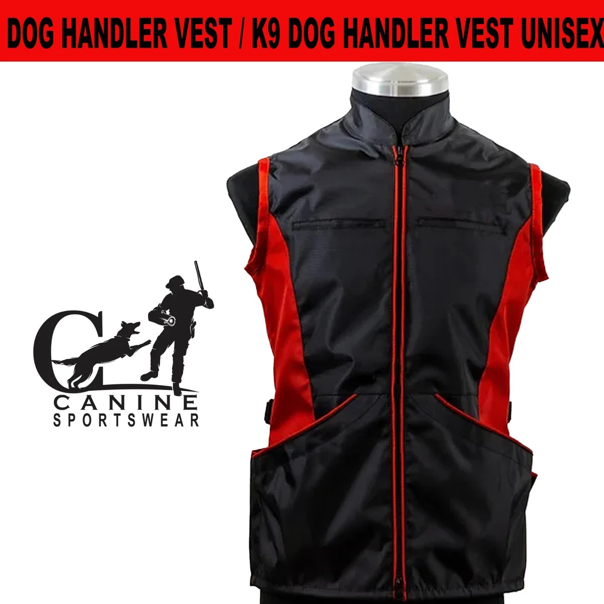 Custom Logo Dog handler vest, Dog training vest, k9 Handler Vest