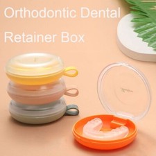 Orthodontic Dental Retainer Box Portable Partial Denture Storage Container