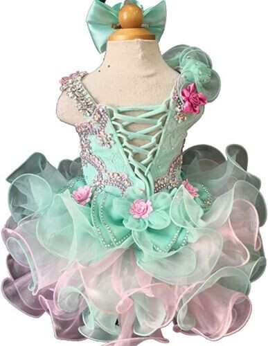 Jenniferwu Baby Girl Dress Lace Pageant Party Wedding Tull Dress 3T - Picture 3 of 5