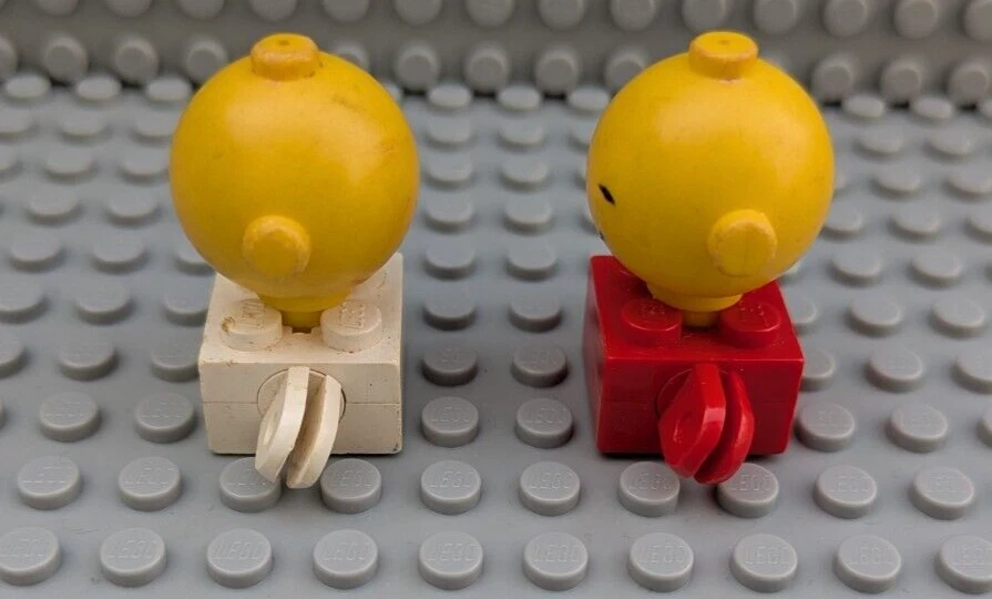 Lego, Homemaker, 2x Figuren, alt Vintage, 685px1c01, rot, weiß - Bild 2 von 4