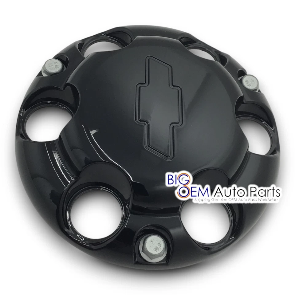 Chevrolet Silverado 1500 Tahoe 2015-2024 cubierta de rueda tapacubos negro OEM 23287648 Foto 2 de 4