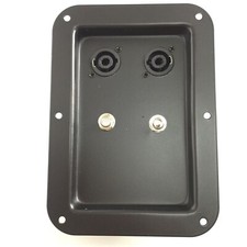 Black Jack Plate Dual Speakon  Dual 1/4" PA/DJ Speaker Replacement 178x127mm