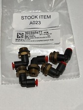 SMC KQL01-U02 Elbow Fittings 1/8" Tube to 1/4" Uni Thread, 1.0MPa Max IA023QTY 5