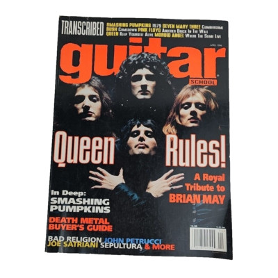 Guitar School Magazine April 1996 Queen Brian May Bad Religion Smashing Pumpkins
