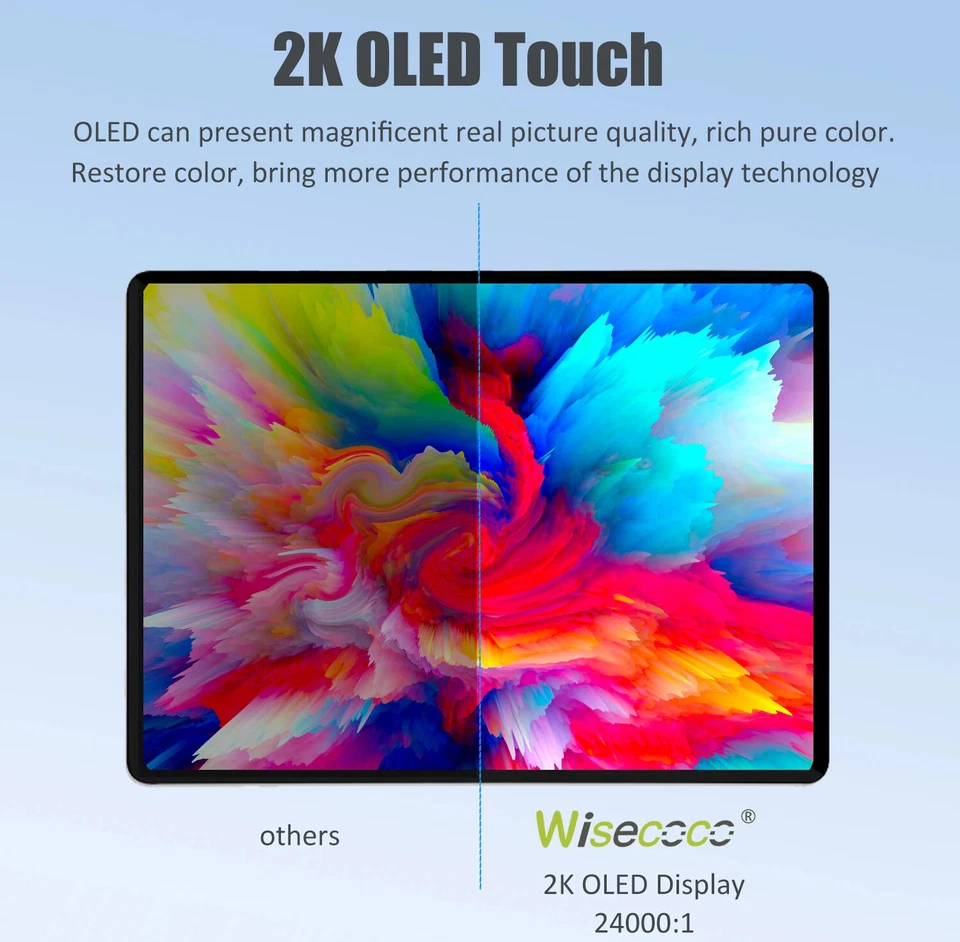 11'' 2K IPS QHD OLED Portable Monitor Touch Screen HDMI Gaming Display 100%sRGB - Image 2 of 4