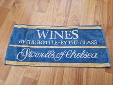 Seltenes Vintage Barhandtuch Stowells Of Chelsea Wines Pub Bar Beer Towels