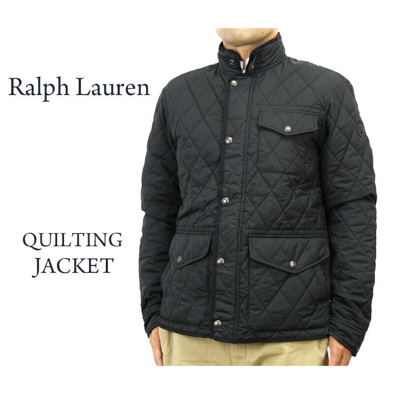 Polo Ralph Lauren Quilted Hunting Jacket Coat with leather arm