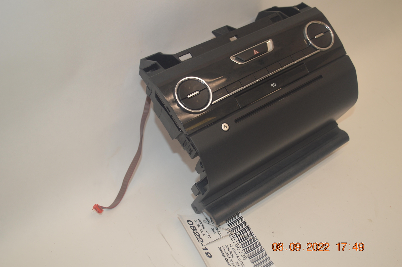 2014-2019 MASERATI GHIBLI DASH A/C AC TEMPERATURE HEATER CLIMATE CONTROL OEM