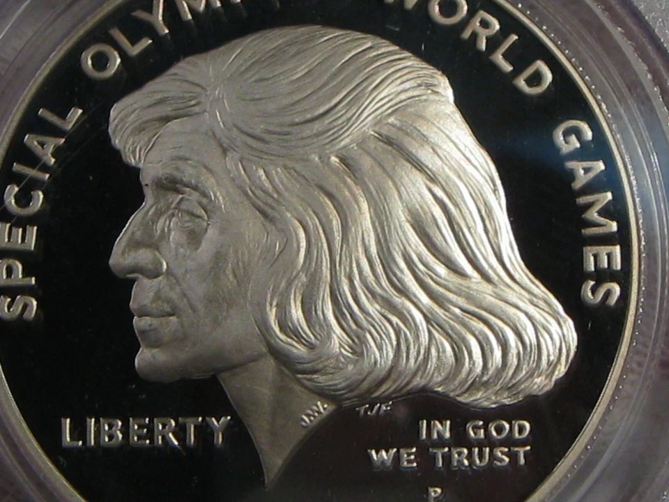 Deep Cameo Proof 1995-P Special Olympics Silver US Commem Dollar PCGSPR69DCAM - Image 3 of 4