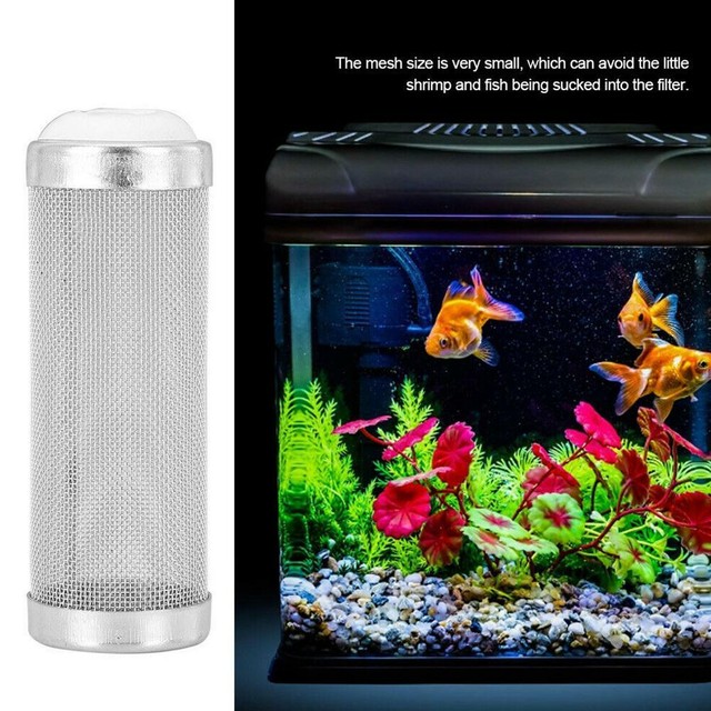 12/16mm Steel Mesh PreFilter Intake Guards For Aquariums Shrimps Tank