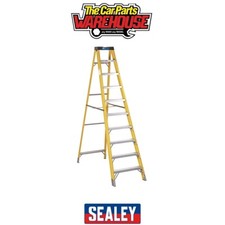 Sealey FSL10 Fibreglass Step Ladder 9-Tread - BS EN 131