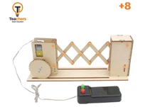 Teachers STEM Automated Sliding Door DIY Assembly Education Kit Wooden Toys 8Y+
