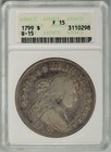 1799 Anacs F15 Draped Bust Dollar ~ Nice Coin! ~ #3110298