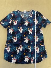 Frosty The Snowman Active Scrub Top Possibly Womens Medium Or Large
