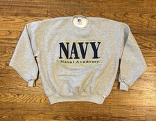 Vintage Russell Athletic Navy Naval Academy Crewneck Sweatshirt Mens XL USA Made