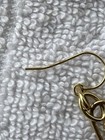 14K GOLD MILOR ITALY SIGNED DRUZY DANGLE EARRINGS (3 GRAMS) — photo 8