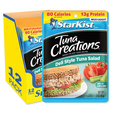 Starkist Tuna Creations Deli Style Tuna Salad, 3 Oz Pouch(12 Pack) Ready to Eat